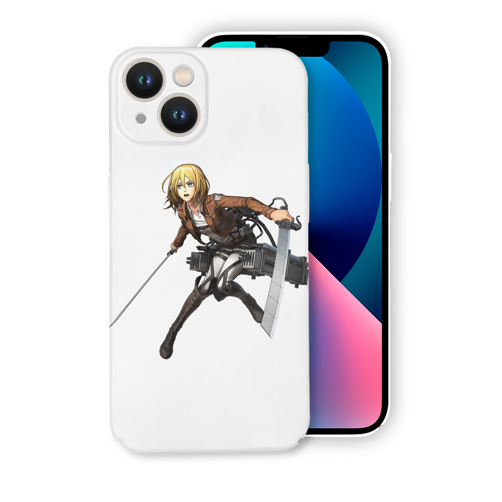 （画像用） 進撃の巨人 クリスタ·レンズ Attack on Titan Christa Lenz 【iPhone 14シリーズ対応】ハードケース